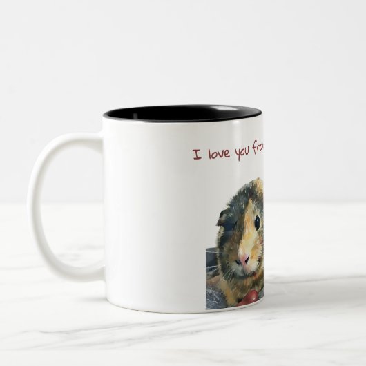 Je t'aime Mug - Cochon de Guinée (Gauche)