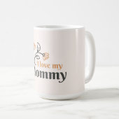 Je T'Aime Mug De Café Maman (Devant droit)