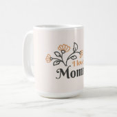 Je T'Aime Mug De Café Maman (Devant gauche)