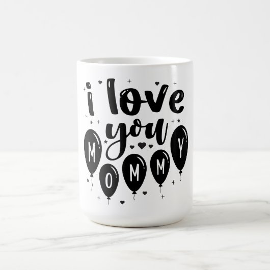Je T'Aime Mug De Café Maman (Centre)