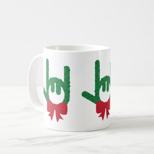 Je t'aime Mug de Noël (Devant gauche)