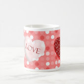 Je t'aime Mug Modèle photo de la Saint Valentin (Centre)