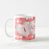 Je t'aime Mug Modèle photo de la Saint Valentin (Gauche)