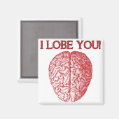 Je t'aime Nerd Geek Aimer Funny Frigo Magnet (Recto/Verso)