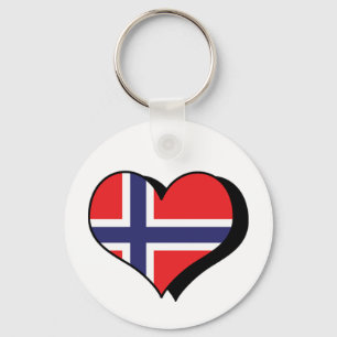 Je t'aime Norvège Porte-clés