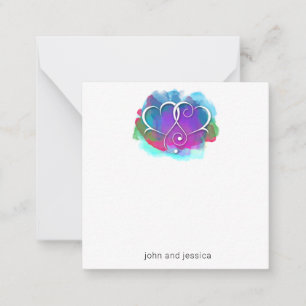 Je t'aime Note Design de carte