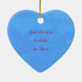 Je T'Aime Ornement Double Coeur (Dos)