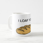 Je T'Aime Pain - Mug de la Saint-Valentin (Devant gauche)