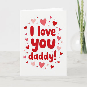 Je t'aime Papa Carte de design