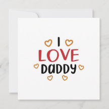 Je t'aime papa carte de voeux | fête des pères heu