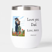 Je t'aime papa fête des pères élégant ajouter du t (Arrière)