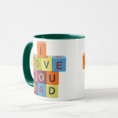 Je T'Aime Papa Mug (Devant gauche)