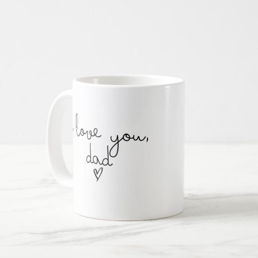 Je t'aime, papa mug (Devant gauche)