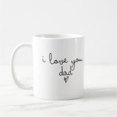 Je t'aime, papa mug (Gauche)