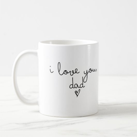 Je t'aime, papa mug (Gauche)