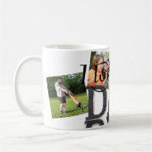 Je t'aime papa, photo collage mug (Gauche)