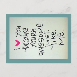 Je T'Aime Parce Que Tu Es Une Carte Postale Magnif