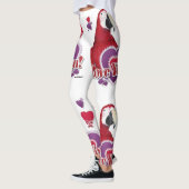 Je T'Aime Parrot Avec Des Leggings Coeurs (Gauche)