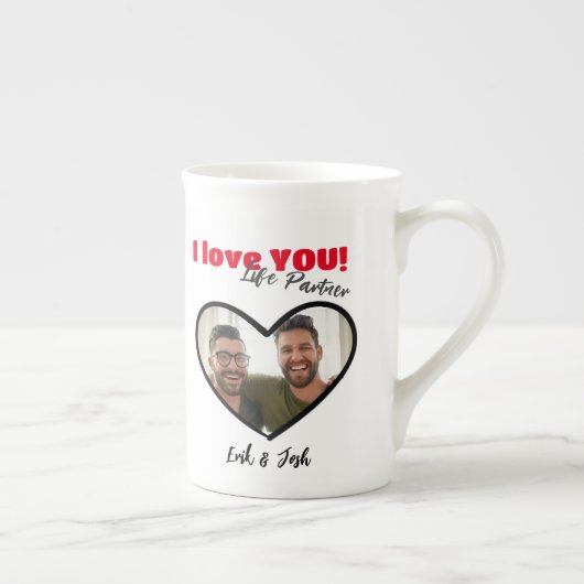 Je T'Aime, Partenaire, Couples Mug (Droite)