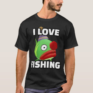 Je T'aime Pêcher Poisson Clown Toontown T-Shirt