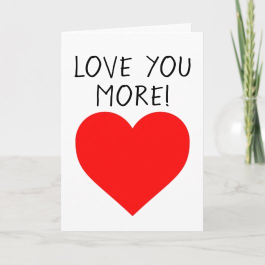 JE T'AIME PLUS ! CARTE D'ANNIVERSAIRE (Devant)