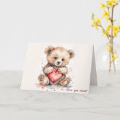 Je t'aime plus ! Carte de vœux (Fleur jaune)