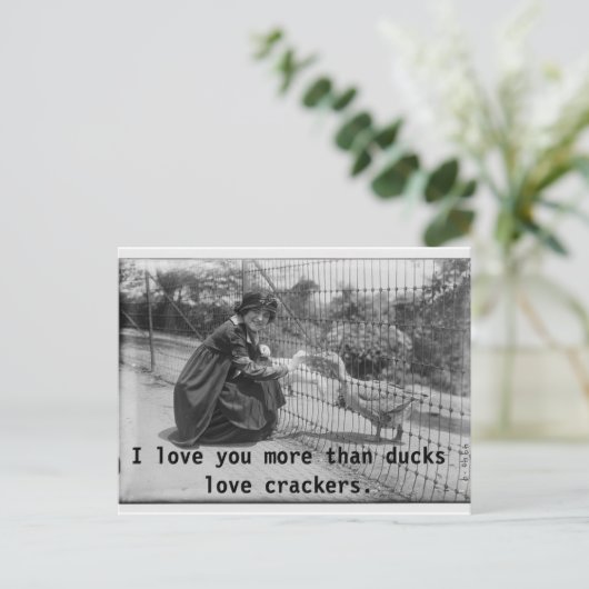 Je T'Aime Plus Carte Postale (Debout devant)