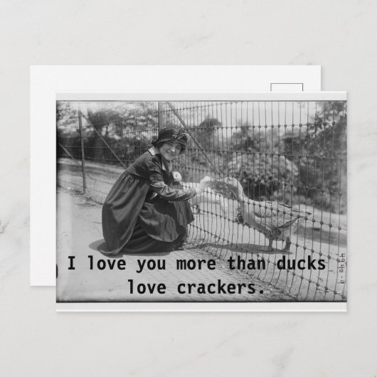 Je T'Aime Plus Carte Postale (Devant / Derrière)