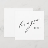 je t'aime plus. Cartes et papeterie (Devant / Derrière)