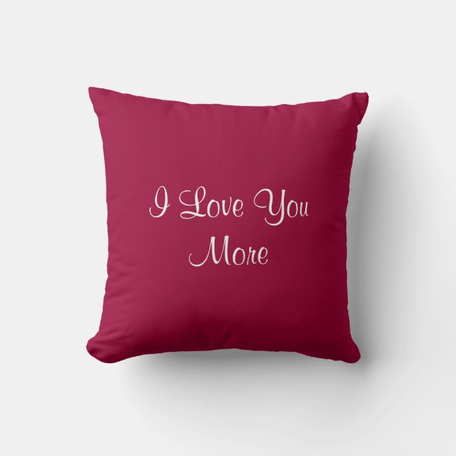 Je t'aime plus coussin (Recto)