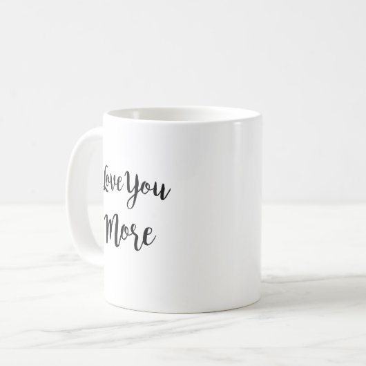 Je T'Aime Plus De Mug De Café (Devant gauche)