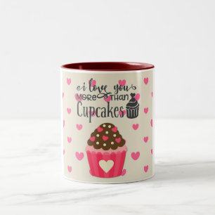 Je T'Aime Plus Que Cupcakes Coffee Mug