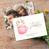 Je t'aime plus que du café drôle carte de la Saint