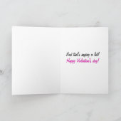 Je t'aime plus que j'aime la carte des valentines (Intérieur)