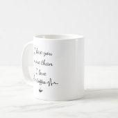Je T'Aime Plus Que Je N'Aime La Mug De Café Valent (Devant gauche)