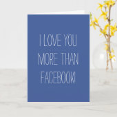 Je t'aime plus que la carte de Facebook (Fleur jaune)