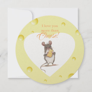 Je t'aime plus que la carte ronde au fromage