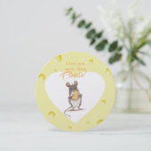 Je t'aime plus que la carte ronde fromage (Debout devant)