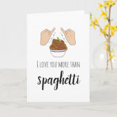 Je T'Aime Plus Que La Carte Spaghetti (Fleur jaune)