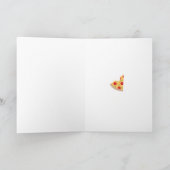 Je t'aime plus que la pizza - Carte d'amour 5x7" (Intérieur)