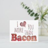 Je t'aime plus que le bacon Carte postale (Debout devant)