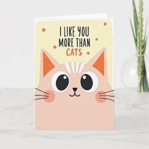 Je T'Aime Plus Que Les Chats Amour Carte