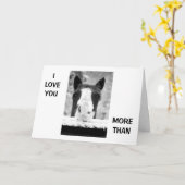 "JE T'AIME PLUS QUE LES CHEVAUX" TU AIMES CARTE (Fleur jaune)