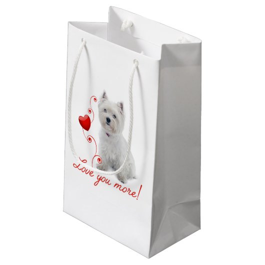 Je T'Aime Plus ! Sac cadeau Westie (Dos Angle)