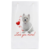 Je T'Aime Plus ! Sac cadeau Westie (Devant)