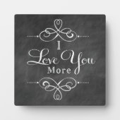 Je T'Aime Plus Style Plaque Chalkboard (Devant)
