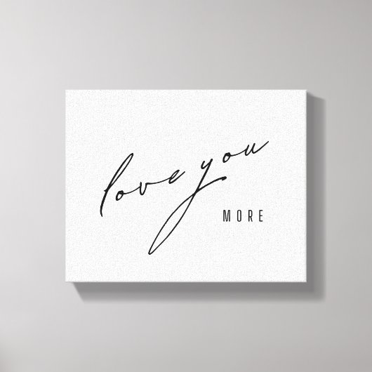 Je t'aime plus. Toile étirée Art (Recto)