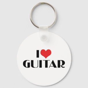 Je t'aime porte-clés guitare