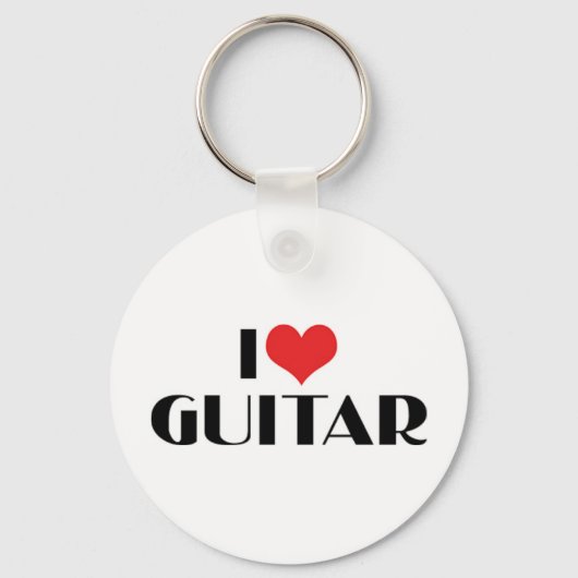 Je t'aime porte-clés guitare (Recto)