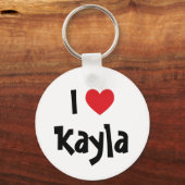 Je t'aime porte-clés Kayla (Recto)
